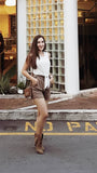 "OIA" FRONT TIE SHORTS