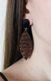 "LEO" EARRINGS - ANIMAL PRINT