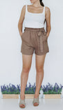 "OIA" FRONT TIE SHORTS