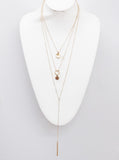 "ADALENE" LAYERED NECKLACE - GOLD
